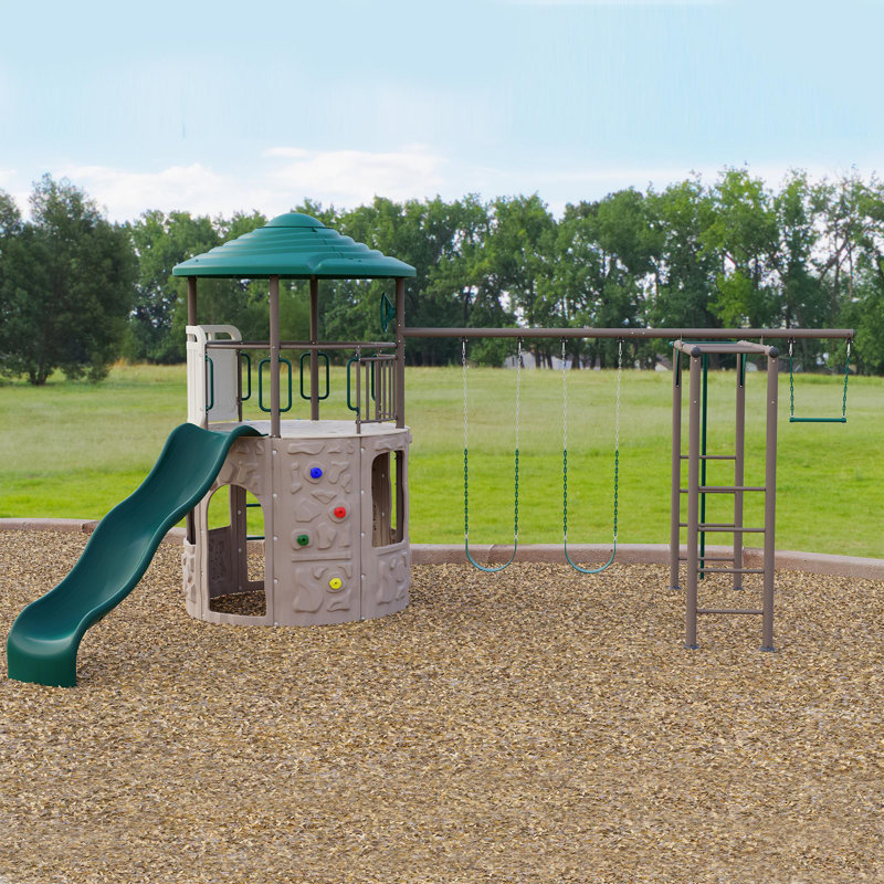 Lifetime Deluxe Adventure Tower Swing Set & Reviews Wayfair